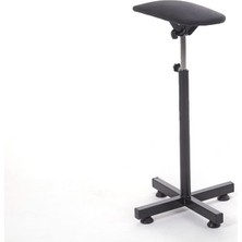 Egeli Kol Dayama Sehpası Siyah Metal