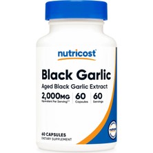 Nutricost Black Garlic 2,000 Mg 60 Capsules -  Aged Black Garlic Extract