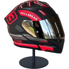 Scharf 902 Çene Açılır Motosiklet Kaskı – Güneş Gözlüklü (Silver Vizörlü) Mx3