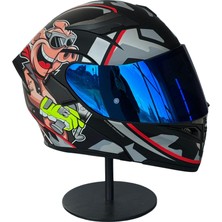 Scharf 902 Çene Açılır Motosiklet Kaskı – Güneş Gözlüklü (Darkblue Vizörlü) Mx4