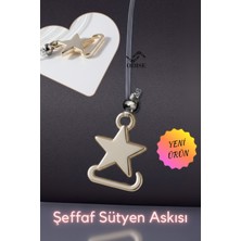 Odise Ultra Ince Yıldız Desenli Görünmez Ayarlanabilir Şeffaf Sütyen Askısı-Elbise ve Bluzlara Şık Dokunuş