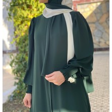 Zümrüt Yeşili Çift Renk Şal