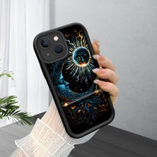 HONTINGA iPhone 15 Plus ile Uyumlu Kılıfı Düşüme Önleyici Basitlik Anti Düşme Kamera Korumali Sanatsal Desen Yumuşak Silikon Telefon Kılıfı Kadın ve Erkek Için Uygundur K2-0211