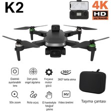 İnwelt K2 Drone –Katlanabilir 720p Hd Çekim Hafif ve Taşınabilir Hd Çift Kamera, Engel Algılama, Fırçasız Motor,  Taşıma Çanta Hediyeli