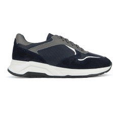 Ziya, Erkek Hakiki Deri Günlük Sneaker 161983ZF4 Lacivert