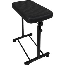 Egeli Büyük Kol Dayama Sehpası Siyah Metal