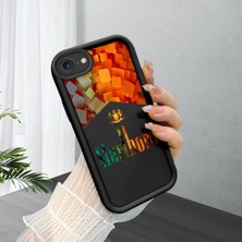 HONTINGA iPhone Se 2022 ile Uyumlu Kılıfı Düşüme Önleyici Basitlik Anti Düşme Kamera Korumali Marlboro Desen Yumuşak Silikon Telefon Kılıfı Kadın ve Erkek Için Uygundur K2-0210
