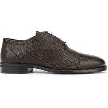 Ziya, Erkek Hakiki Deri Ayakkabı 161986Z4437 Kahve