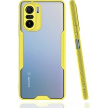 Marsilyan Xiaomi Poco F3 Kılıf Platin Silikon - Sarı