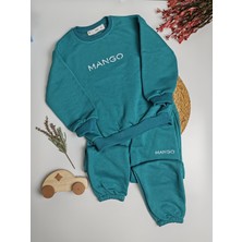 Moda Rüyası Mint Yeşili Unisex Çocuk Alt Üst Sweatshirt Eşofman Takımı – 3-8 Yaş