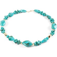 Faik Sönmez Goldlu Taş Kolye W26KLY002