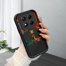 HONTINGA Xiaomi Redmi Note 14 Pro ile Uyumlu Kılıfı Düşüme Önleyici Basitlik Anti Düşme Kamera Korumali Marlboro Desen Yumuşak Silikon Telefon Kılıfı Kadın ve Erkek Için Uygundur K2-0210