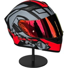 Scharf 902 Çene Açılır Motosiklet Kaskı – Güneş Gözlüklü (Darkred Vizörlü) HX1RED