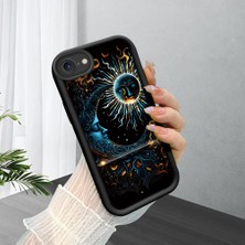 HONTINGA iPhone 8 ile Uyumlu Kılıfı Düşüme Önleyici Basitlik Anti Düşme Kamera Korumali Sanatsal Desen Yumuşak Silikon Telefon Kılıfı Kadın ve Erkek Için Uygundur K2-0211