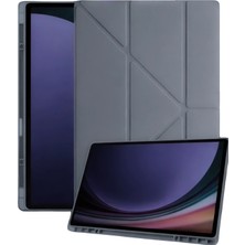 AK-SA-STR Newface Samsung Galaxy Tab A11 Kalemlikli Mars Tablet Kılıfı - Koyu Gri