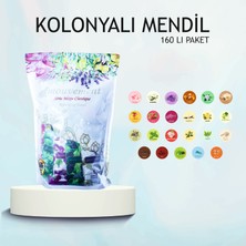 Mouvement 23 Farklı Çeşit Kokuda Kolonyalı Islak Mendil Seti  | Ferahlatıcı & Hijyenik Tek Kullanımlık Mendil 160 Adet
