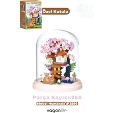 Vagonlife Panlos Yko Serisi Fanuslu Kapibara Figürlü Ağaç Ev 258 Parça Oyuncak Blok Yapım Seti  FF-P2596