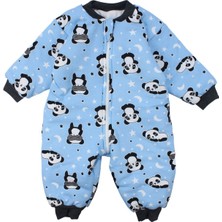 by BebekOdam Erkek Çocuk Mavi Panda Yıldız Desenli Uyku Tulumu 2.5 TOG