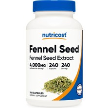Nutricost Fennel Seed 4,000 Mg 240 Capsules