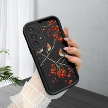 HONTINGA Samsung Galaxy A13 4g ile Uyumlu Kılıfı Düşüme Önleyici Basitlik Anti Düşme Kamera Korumali Kuş Desen Yumuşak Silikon Telefon Kılıfı Kadın ve Erkek Için Uygundur K2-0184
