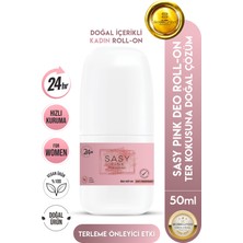 BioBellinda Sasy Pink Antiperspirant Deo Etkili Doğal Içerikli Çözüm For Women-Kadın Roll On 50 ml