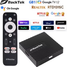 Maypal Rocktek Gb1 Mini 2GB+32GB Android Tv Box 4K Netflix Lisanslı Yapay Zeka Çipli Google Sertifikalı