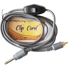 Aim Rca Pen Makine Kablosu Anahtarlı - Gri (Clipcord)