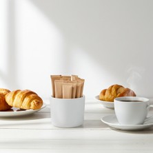 Külsan 1810.PW - 4'lü Beyaz Baharatlık Seti 6,5 Cm, Thermoset Melamin