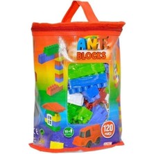 Kiddico Toys ANT121 Ant Blocks 120 Parça Çantalı Blok Seti