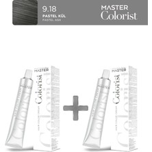 Master Colorist 2'li Tüp Boya 60 ml 9.18 Pastel Kül