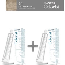 Master Colorist 2'li Tüp Boya 60 ml 9.1 Küllü Açık Sarı