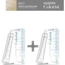 Master Colorist 2'li Tüp Boya 60 ml 911.1 Eksta Açıcı Küllü Sarı
