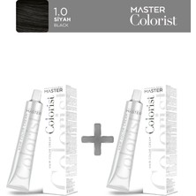 Master Colorist 2'li Tüp Boya 60 ml 1.0 Siyah