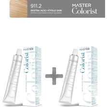 Master Colorist 2'li Tüp Boya 60 ml 911.2 Ekstra Açıcı Viyole Sarı