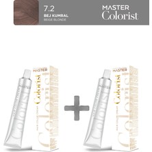 Master Colorist 2'li Tüp Boya 60 ml 7.2 Bej Kumral