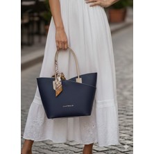 Orijinal Just Polo Kadın El Çantası ve Portföy El Çantası Seti - Şal Detaylı Günlük Şık Çanta 6080