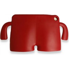 Marsilyan iPad Pro 11 (2021) Kılıf Karakter Tablet Silikon - Kırmızı