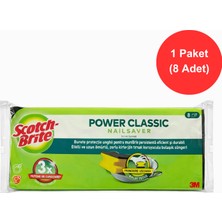 Scotch Brite Scotch-Brite Power Classic Bulaşık Süngeri 8’li – Tırnak Koruyuculu