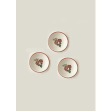 Bella Maison Rose Porselen 3'lü Kase (9 Cm)