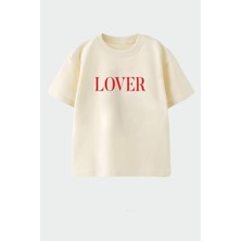 Monila Kız Çocuk Pamuklu Bisiklet Yaka Baskılı T-Shirt