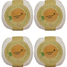 Organickid Organik Pamuk El Örgü İpi Krem 4'lü Paket