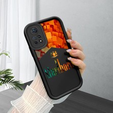 HONTINGA Xiaomi Redmi Note 11 Pro 4g ile Uyumlu Kılıfı Düşüme Önleyici Basitlik Anti Düşme Kamera Korumali Marlboro Desen Yumuşak Silikon Telefon Kılıfı Kadın ve Erkek Için Uygundur K2-0210