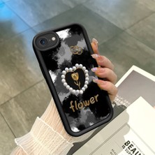 HONTINGA iPhone Se 2020 ile Uyumlu Kılıfı Düşüme Önleyici Basitlik Anti Düşme Kamera Korumali Sanatsal Desen Yumuşak Silikon Telefon Kılıfı Kadın ve Erkek Için Uygundur K2-0211