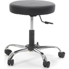 Egeli Tabure Metal Ayaklı Siyah