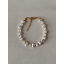 Hercy Cam Boncuk ve Barok Incili Bileklik | Şık Bileklik