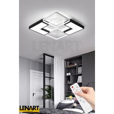 Normadia Yüksek Aydınlatmalı Tavan LED Avize, 3 Renkli Kumandalı Spor Tarzı