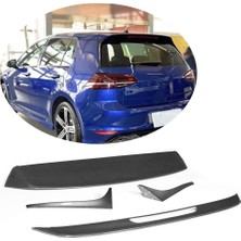 Vw Golf 7 2012-2016 Boyasız Plastik 4.parça Gti Spoyler-Spoiler