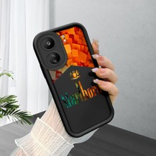 HONTINGA Poco C65 ile Uyumlu Kılıfı Düşüme Önleyici Basitlik Anti Düşme Kamera Korumali Marlboro Desen Yumuşak Silikon Telefon Kılıfı Kadın ve Erkek Için Uygundur K2-0210