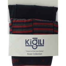 Kiğılı 2'li Desenli Pamuklu Boxer Seti