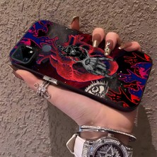 HONTINGA Realme C25 ile Uyumlu Kılıfı Silikon Kenar Sert Arka Düşüme Önleyici Basitlik Anti Düşme Kamera Korumali Sanat Desen Telefon Kılıf Kadın ve Erkek Için Uygundur K1-0635